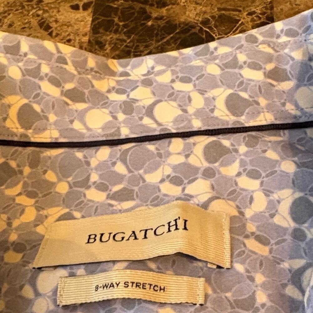 Bugatchi Light Lavender White Patterned Shirt - image 2